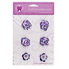 Creative Charms - Dream Garden Collection - Sequin Flower Embellishments - Purple and White, CLEARANCE