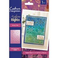 Crafter's Companion - Arabian Nights Collection - 3D Embossing Folder - Mosaic Tiles