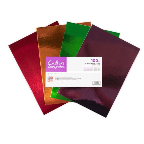 Crafter's Companion - A5 Mirror Card Pack - Halloween And Fall