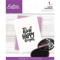 Crafter's Companion - Clear Acrylic Stamp - Happy Thoughts