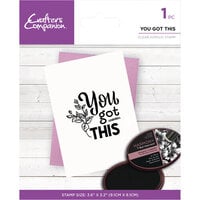 Crafter's Companion - Clear Acrylic Stamp - You Got This