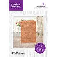 Crafter's Companion - Garden Collection - 2D Embossing Folder - Garden Wall