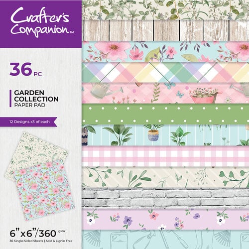Crafter's Companion - Garden Collection - 6 x 6 Paper Pad