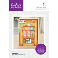 Crafter's Companion - Kitchen Collection - 2D Embossing Folder - Kitchen Pantry