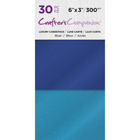 Crafter's Companion - Luxury Cardstock Pack - 30 Sheets - Blues