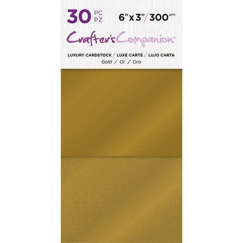 Crafter's Companion - Luxury Cardstock Pack - 30 Sheets - Gold