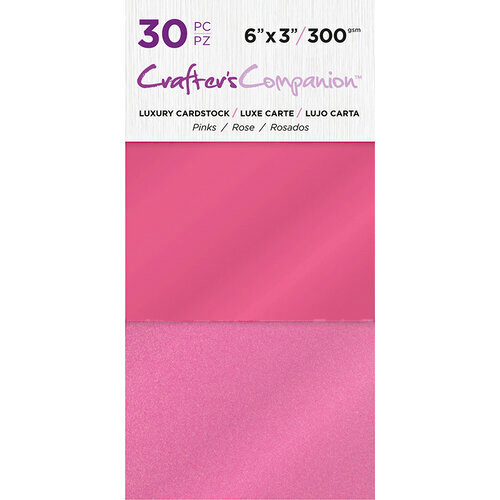 Crafter's Companion - Luxury Cardstock Pack - 30 Sheets - Pinks