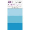 Crafter's Companion - Matte Cardstock Pack - 30 Sheets - Blues