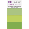 Crafter's Companion - Matte Cardstock Pack - 30 Sheets - Greens