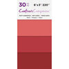 Crafter's Companion - Matte Cardstock Pack - 30 Sheets - Reds