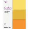 Crafter's Companion - Matte Cardstock Pack - 12 Sheets - Yellows
