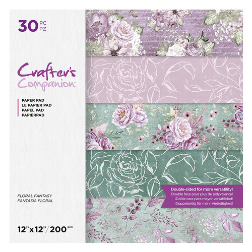 Crafter's Companion - 12 x 12 Paper Pad - Floral Fantasy