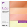 Crafter's Companion - 12 x 12 Pearl Paper Pad - Orange Sunset