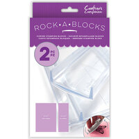 Crafter's Companion - Clear Rock-A-Blocks - Stamping Blocks - Set of 2