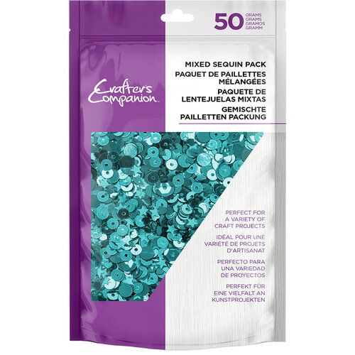 Crafter's Companion - Mixed Sequin Pack - Blue Lagoon