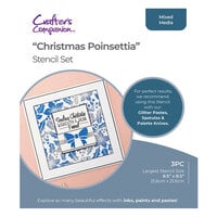 Crafter's Companion - Stencil Set - Christmas Poinsettia