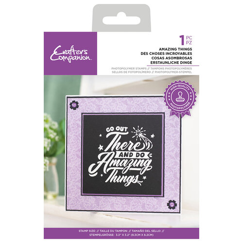 Crafter's Companion - Clear Photopolymer Stamps - Amazing Things