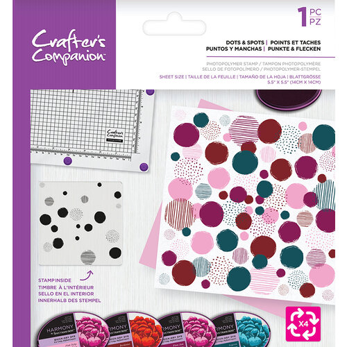 Crafter's Companion - Clear Photopolymer Stamp - Dots and Spots
