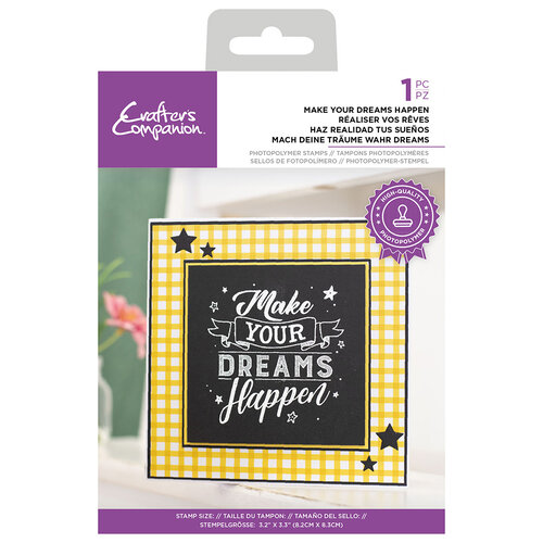 Crafter's Companion - Clear Photopolymer Stamps - Make Your Dreams Happen