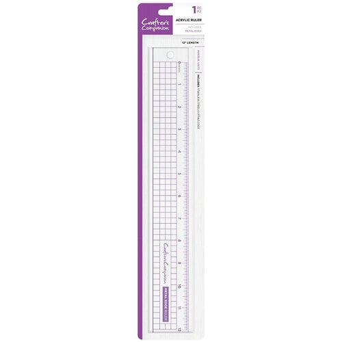Crafter's Companion - Metal Edge Acrylic Ruler - 12 inches