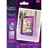 Crafter's Companion - Cosmic Collection - Embossing Folder and Die Sets - Moon and Stars
