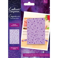 Crafter's Companion - Cosmic Collection - 3D Embossing Folder - Cosmic Constellation
