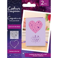 Crafter's Companion - Cosmic Collection - Stamp and Die Sets - Love is in the Stars