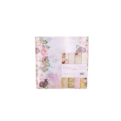 Crafter's Companion - 12 x 12 Pearl Cardstock Pack - Pinks and Peaches