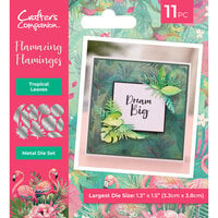 Crafter's Companion - Flamazing Flamingos Collection - Metal Dies - Tropical Leaves