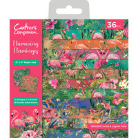 Crafter's Companion - Flamazing Flamingos Collection - 6 x 6 Paper Pad