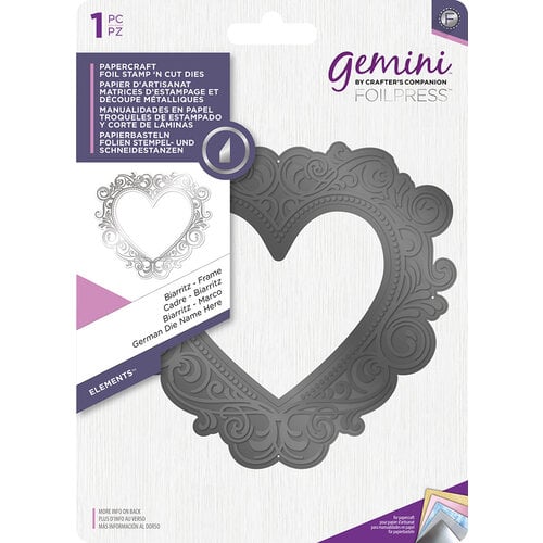 Crafter's Companion - Gemini - Elements - FoilPress - Foil Stamp N Cut Die - Frame - Biarritz