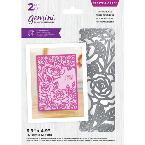 Crafter's Companion - Gemini Create A Card - Rustic Roses