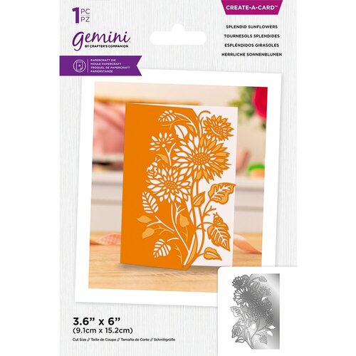 Crafter's Companion - Gemini - Create A Card - Splendid Sunflowers