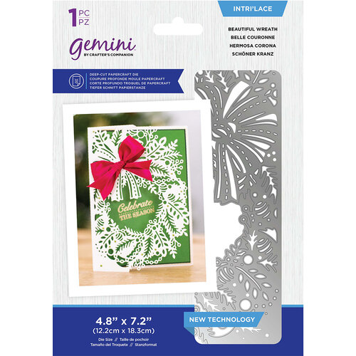 Crafter's Companion - Gemini - Christmas - Create A Card - Dies - Beautiful Wreath