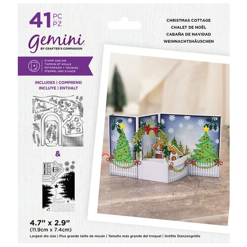 Crafter's Companion - Gemini - Clear Acrylic Stamp and Die Set