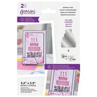 Crafter's Companion - Gemini - Stamp and Die Set - A Birthday Wish