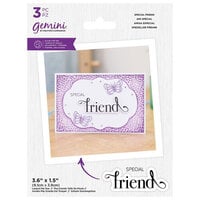 Crafter's Companion - Clear Acrylic Stamp and Die Set - Special Friend
