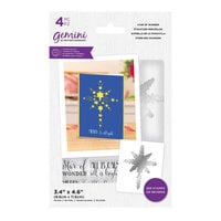 Crafter's Companion - Gemini - Christmas - Die and Clear Photopolymer Stamp Set - Star of Wonder