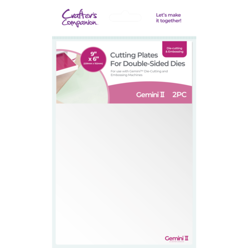 Crafter's Companion Gemini II 9 x 6 Cutting Plates DoubleSided Dies