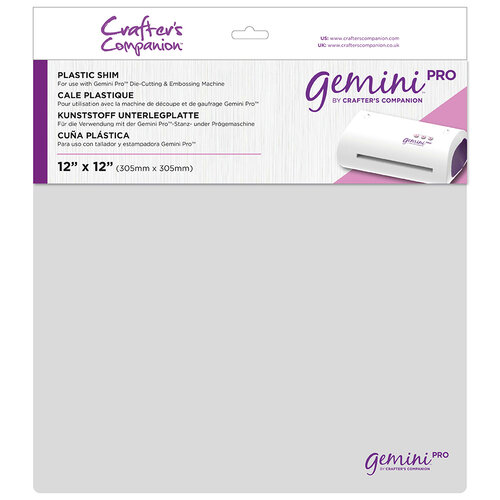 Crafter's Companion - Gemini Pro Accessories - 12 x 12 Plastic Shim