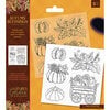 Crafter's Companion - Natures Garden Autumn Blessings Collection - Acrylic Stamps - Pumpkin Patch