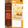 Crafter's Companion - Natures Garden Autumn Blessings Collection - Stencil - Scattered Leaves