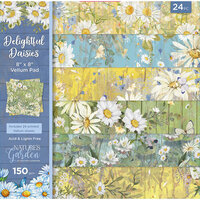 Crafter's Companion - Nature's Garden Delightful Daisies Collection - 8 x 8 Vellum Pad - Nature's Garden