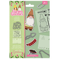 Crafter's Companion - Nature's Garden Collection - Stencil, Die and Clear Acrylic Stamp Set - Gnome Boy
