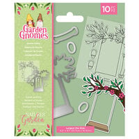 Crafter's Companion - Nature's Garden Collection - Die and Clear Acrylic Stamp Set - Gnome Swing