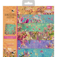 Crafter's Companion - Nature's Garden Honeysuckle Collection - 8 x 8 Vellum Pad - Honeysuckle