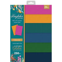 Crafter's Companion - Nature's Garden Kingfisher Collection - 8.5 x 11 Luxury Linen Card Pack