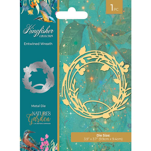 Crafter's Companion - Nature's Garden Kingfisher Collection - Dies - Entwined Wreath