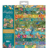 Crafter's Companion - Nature's Garden Kingfisher Collection - 6 x 6 Paper Pad