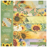 Crafter's Companion - Nature's Garden Sunflower Collection - 8 x 8 Vellum Pad